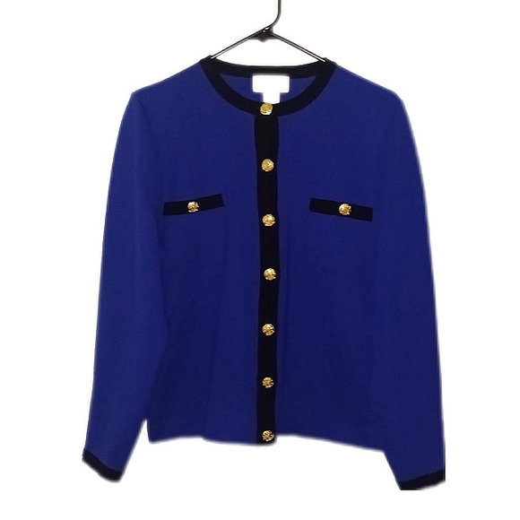 DonCaster Blue Button-Down Cardigan Sweater - Picture 2 of 6